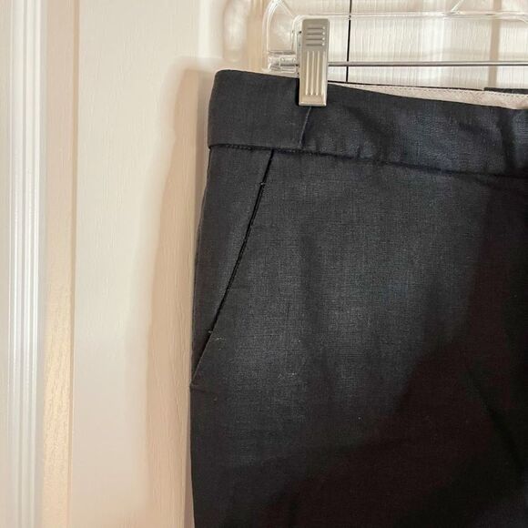 J. Crew Linen City Fit Career Casual Flat Front Wide Leg Unlined Pants - Picture 5 of 14